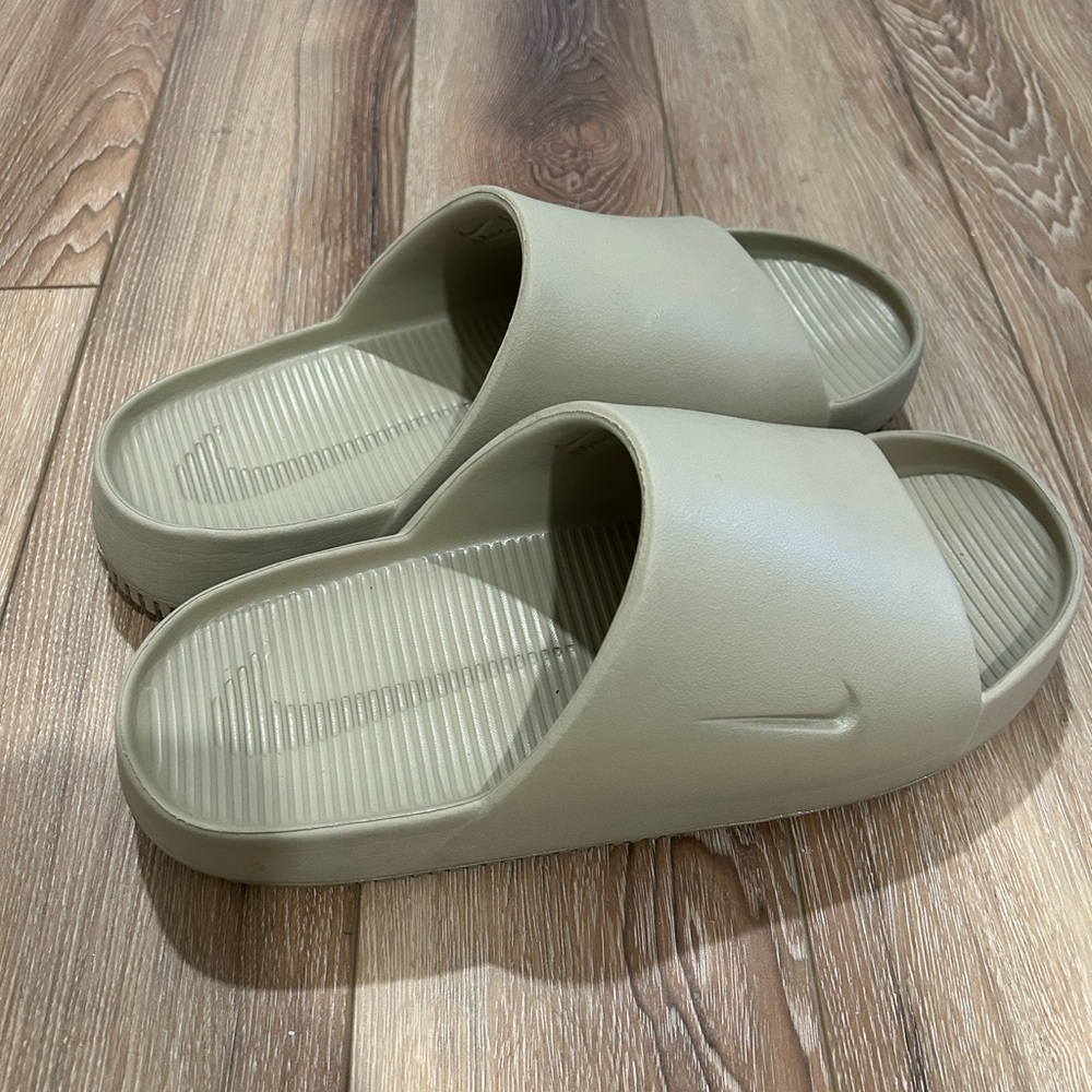 Nike Tan Slide Sandals